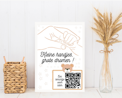 Een speciaal berichtje voor later pasgeboren baby