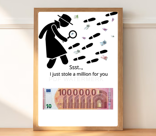 Geld grappig verpakken - Fotolijst