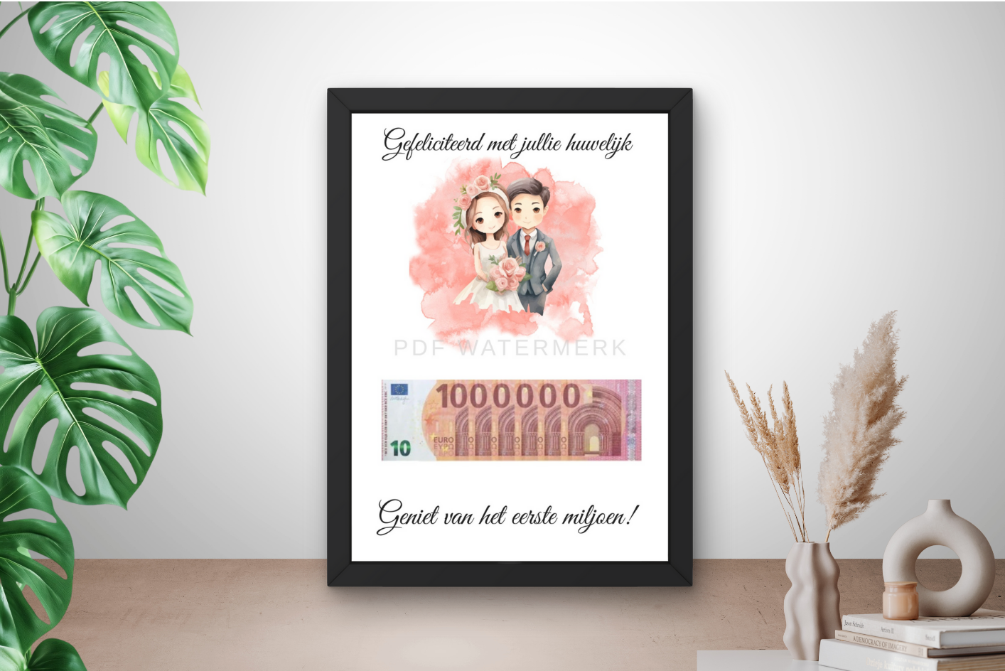 geef geld op een leuke manier op een huwelijk