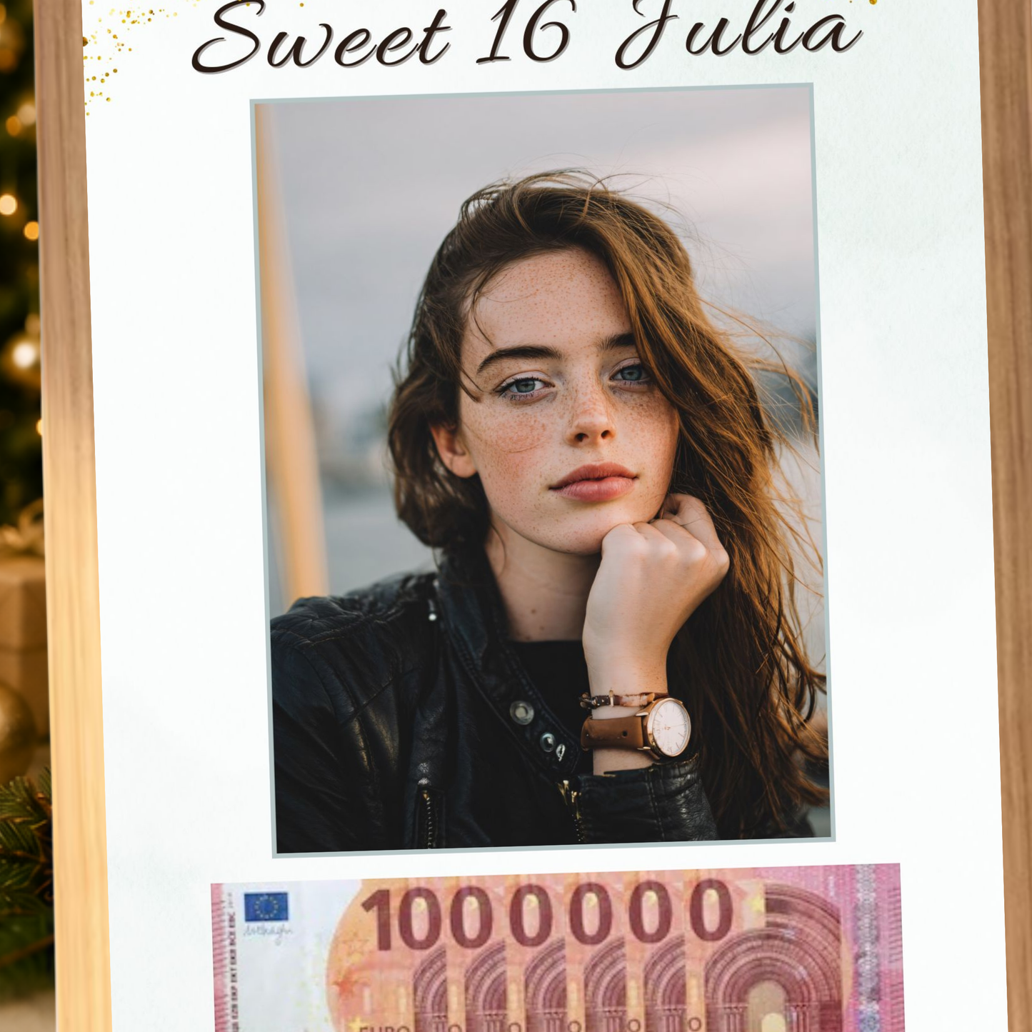 Fotolijst geld cadeau - Sweet 16