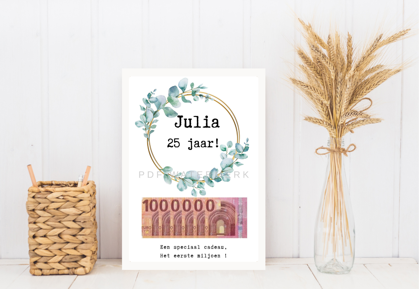 Creatief geven geld - Fotolijst cadeau