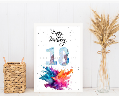 Fotolijst 18 jaar geld cadeau