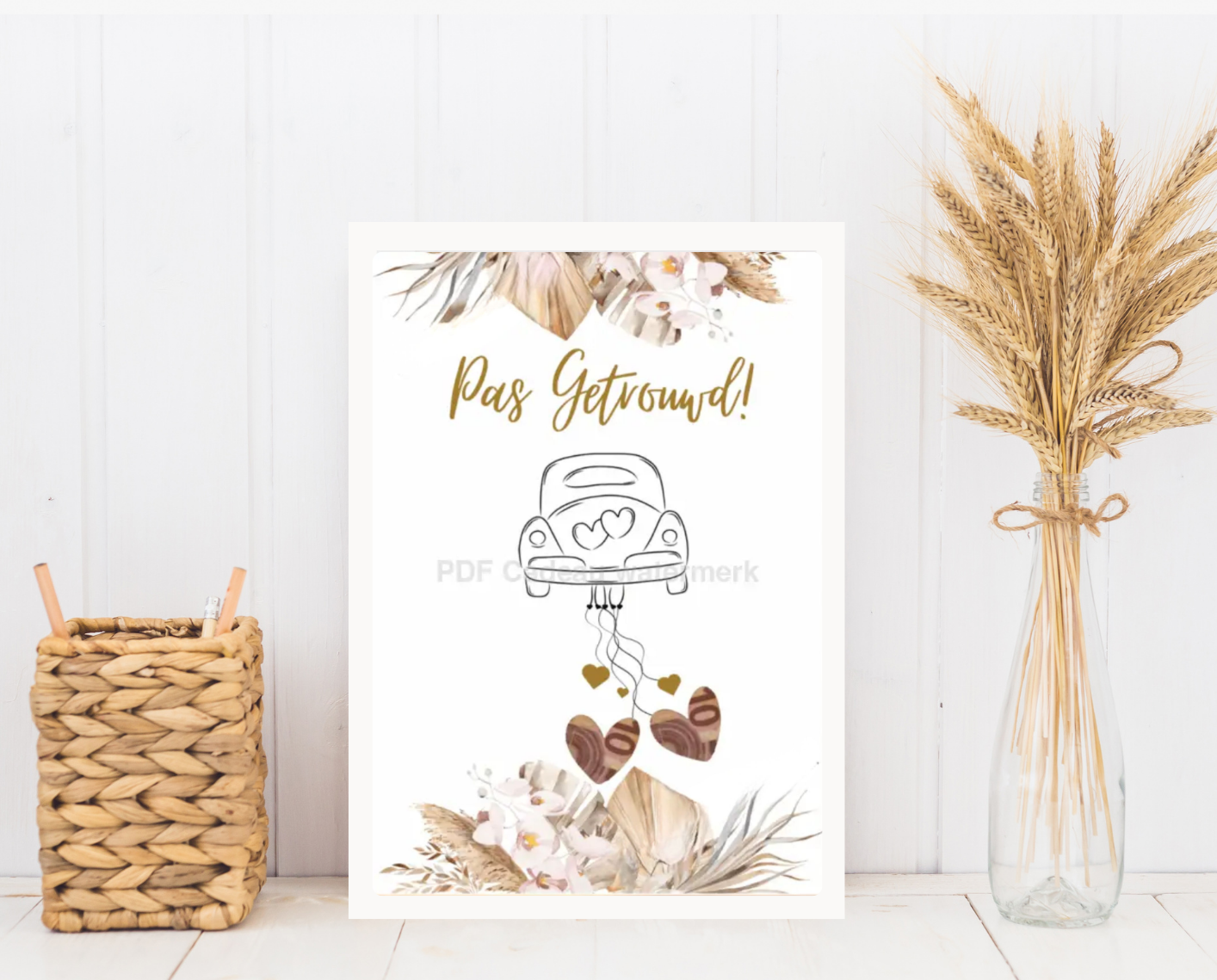 Pas getrouwd ! - PDF voor een bruiloft - PDF Cadeau