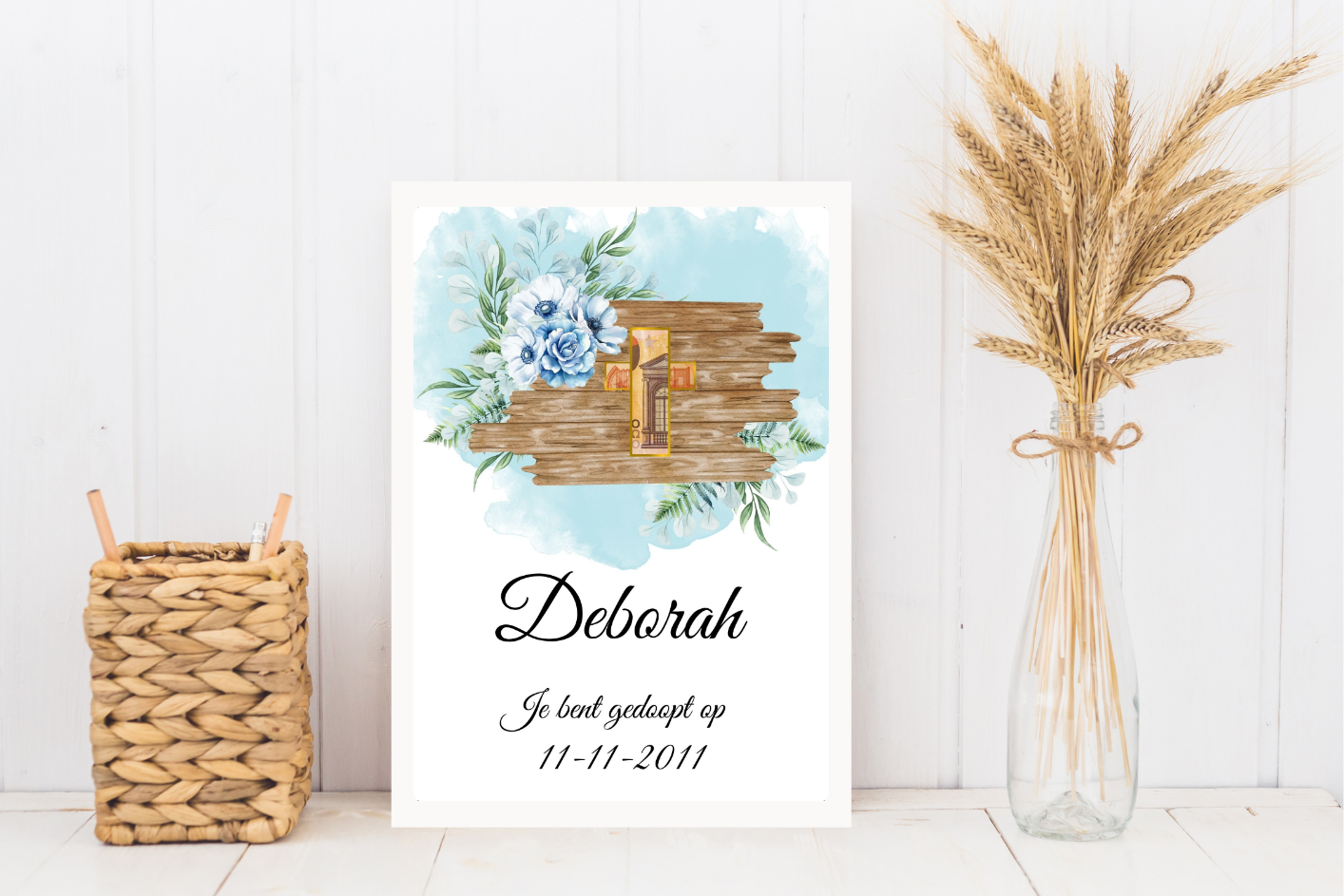 Doop kado baby voor kleinkind met geld geschenk