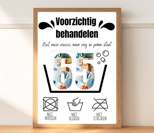 geld cadeau 65 jaar