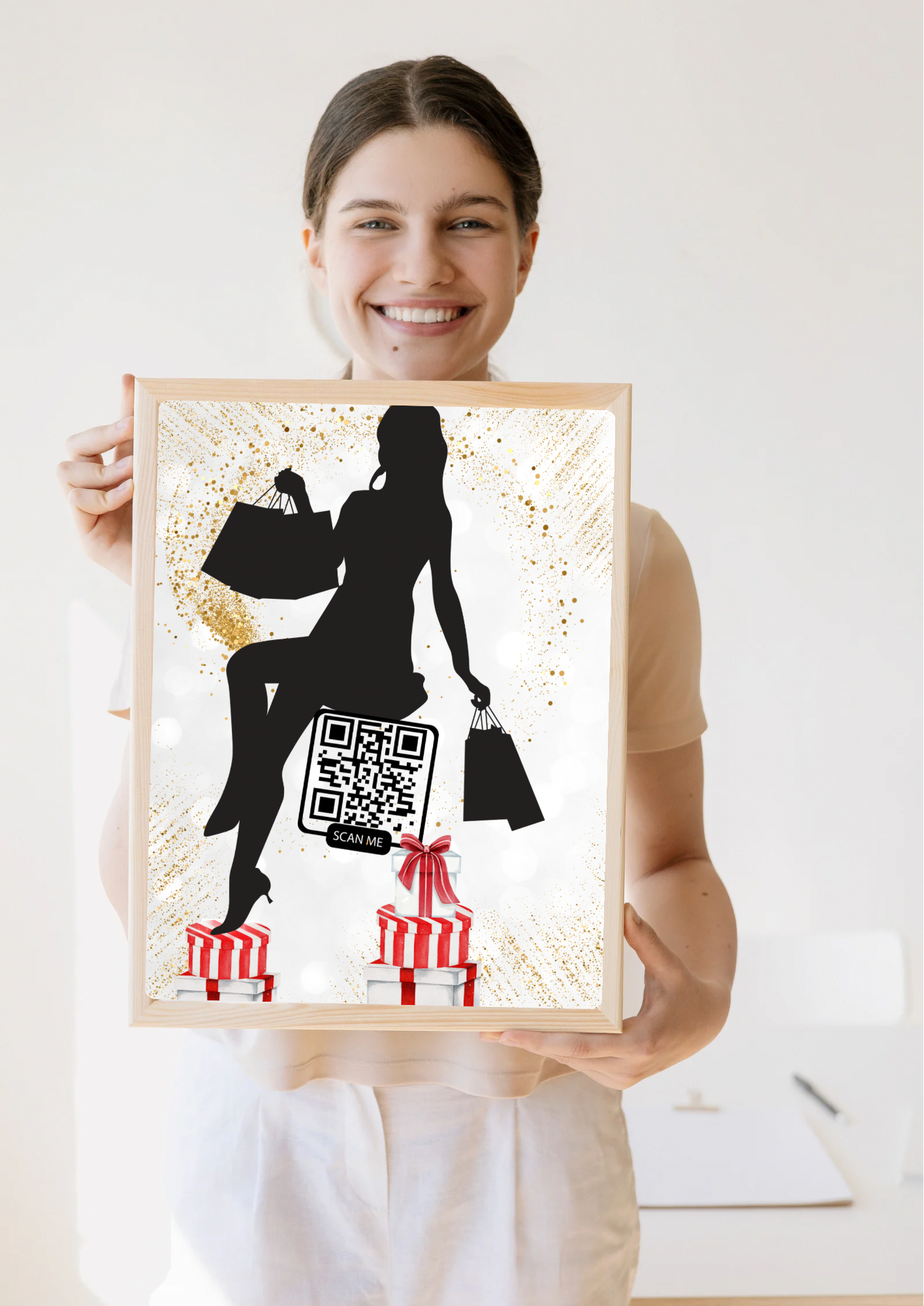 QR-code cadeau met glamour 