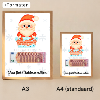 Fotolijst geldcadeau - Geld geven met kerst