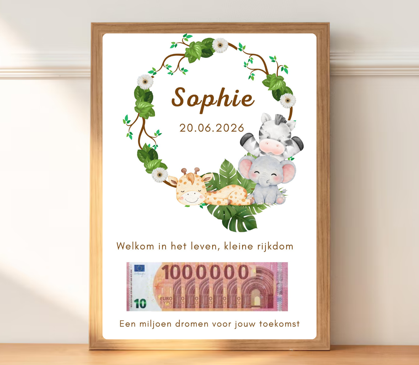 origineel geld geven geboorte meisje