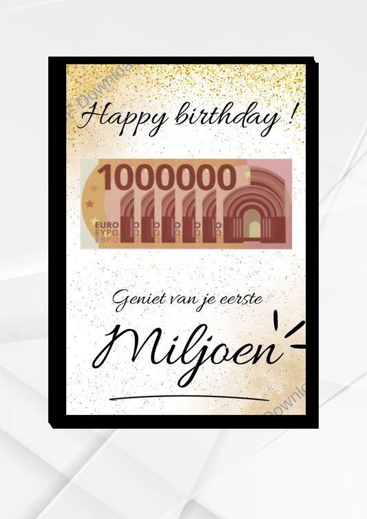 Geniet van je eerste miljoen - PDF download cadeau