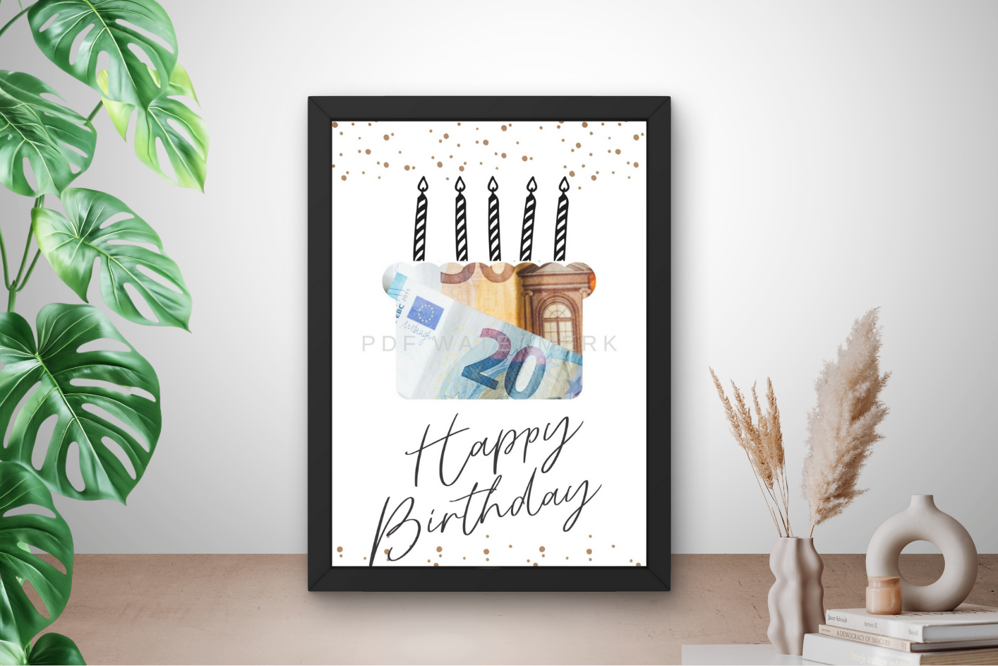 Fotolijst geldcadeau - Grappig geld cadeau voor een man / vrouw