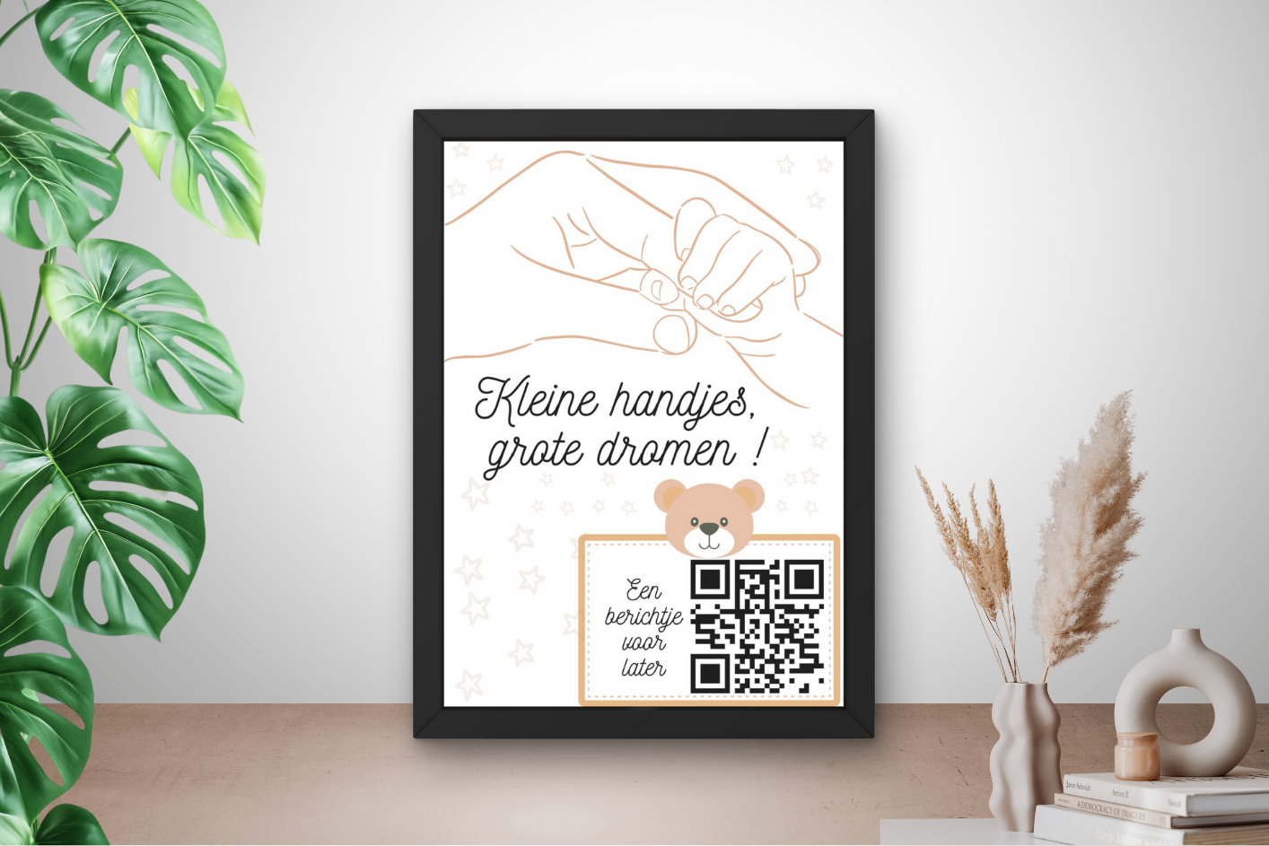 pasgeboren baby boodschap voor later cadeau