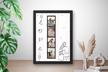 Origineel valentijnscadeau in fotolijst
