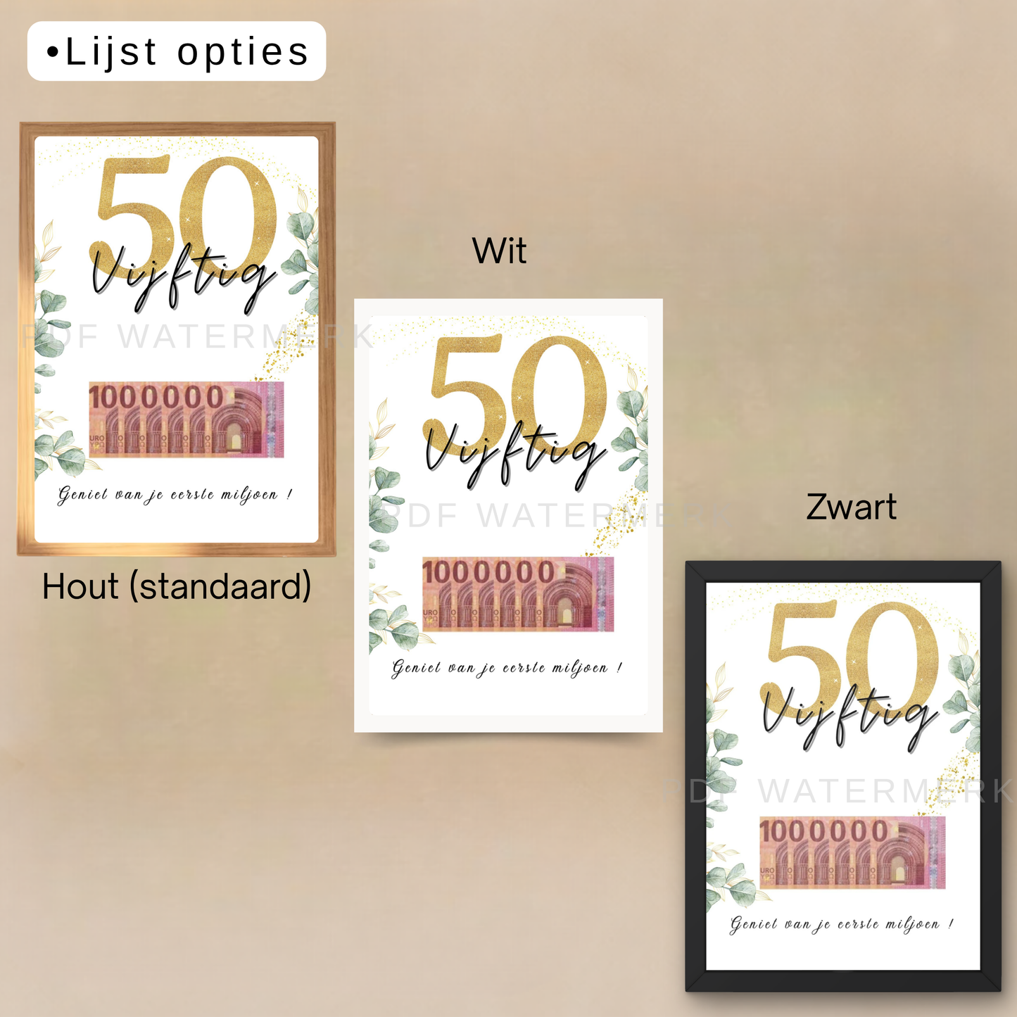 Geld geven 50 jaar