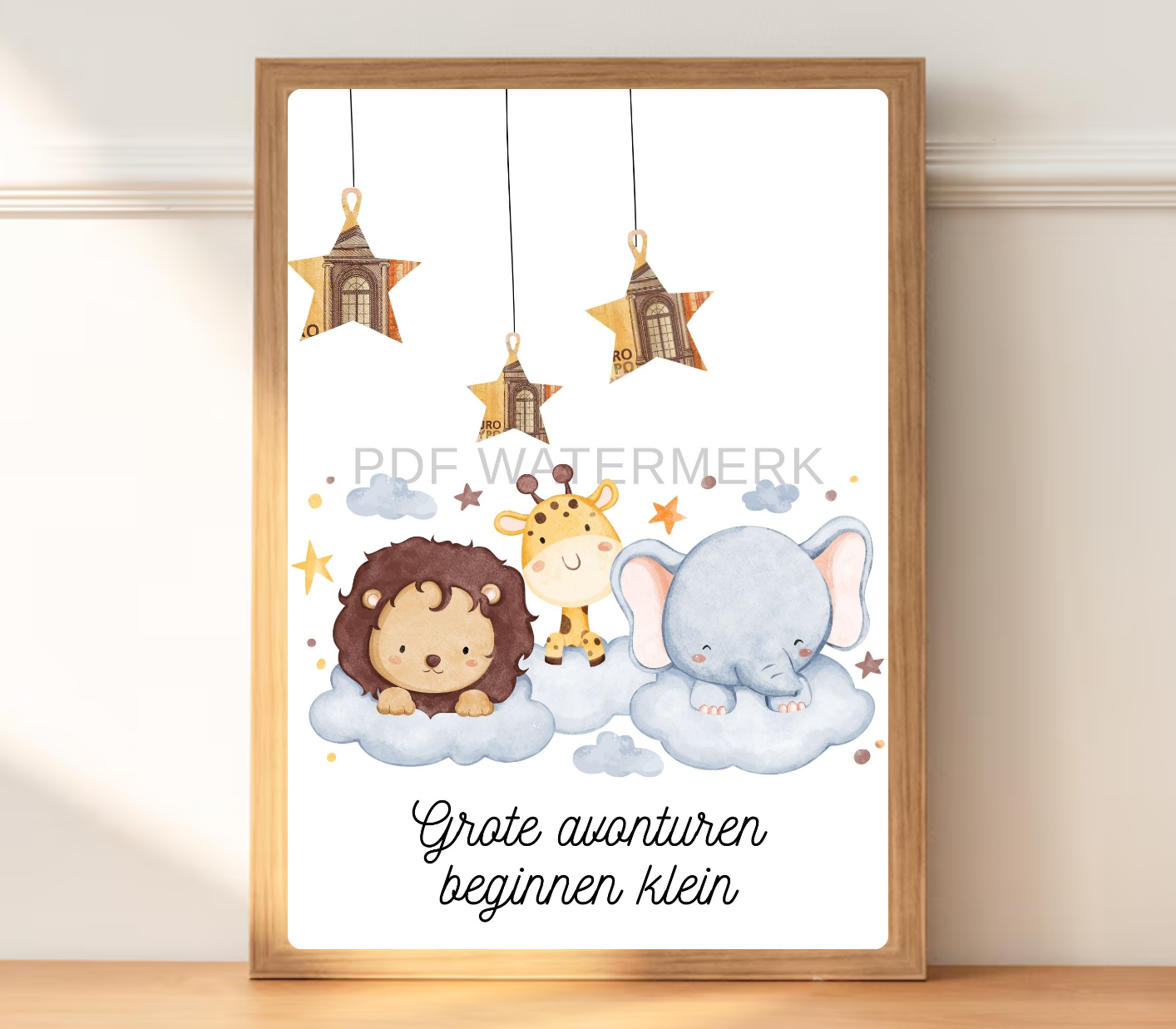 Origineel geld geven geboorte