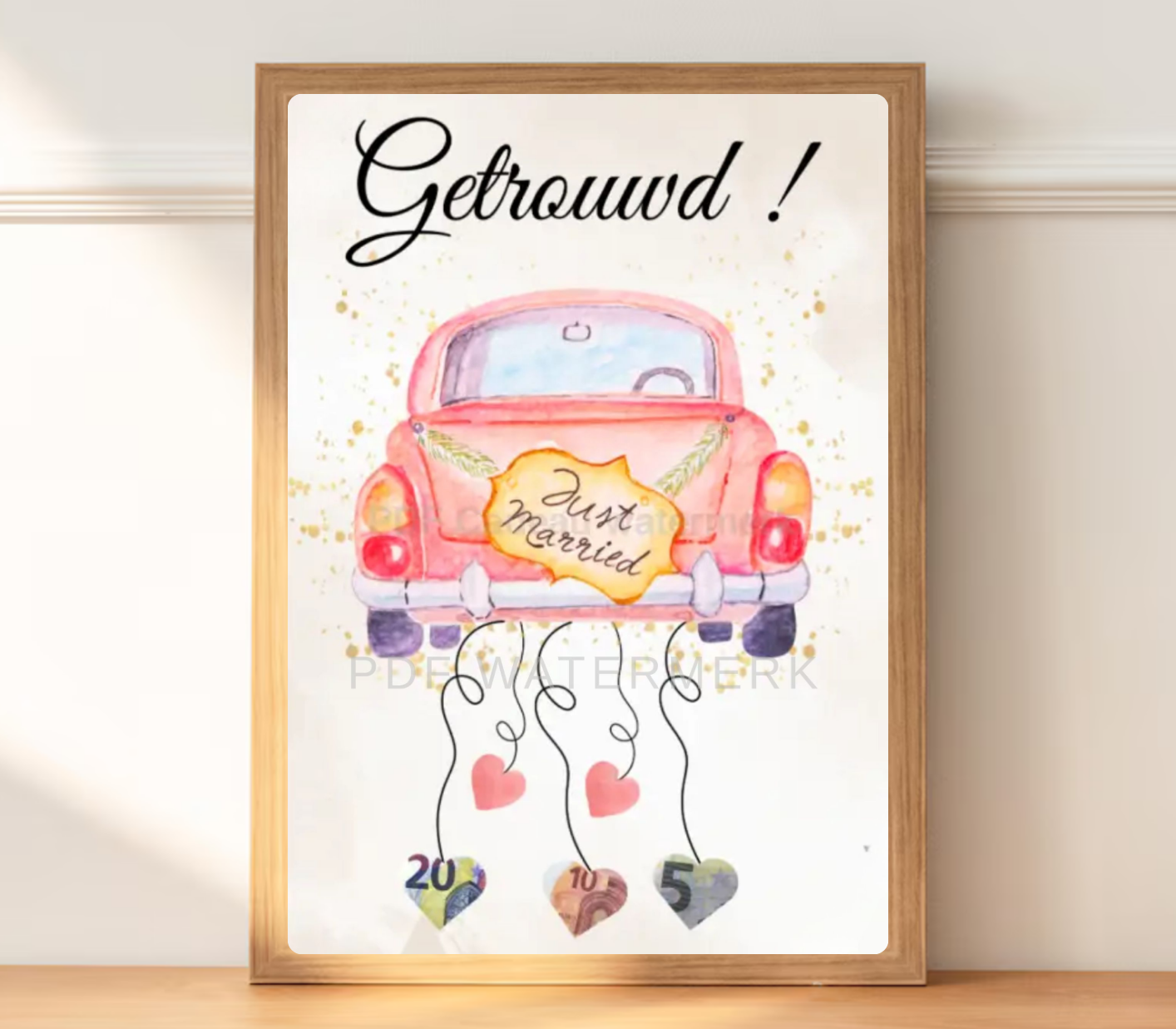 geld cadeau huwelijk auto bruiloft een huwelijks geld cadeautje 