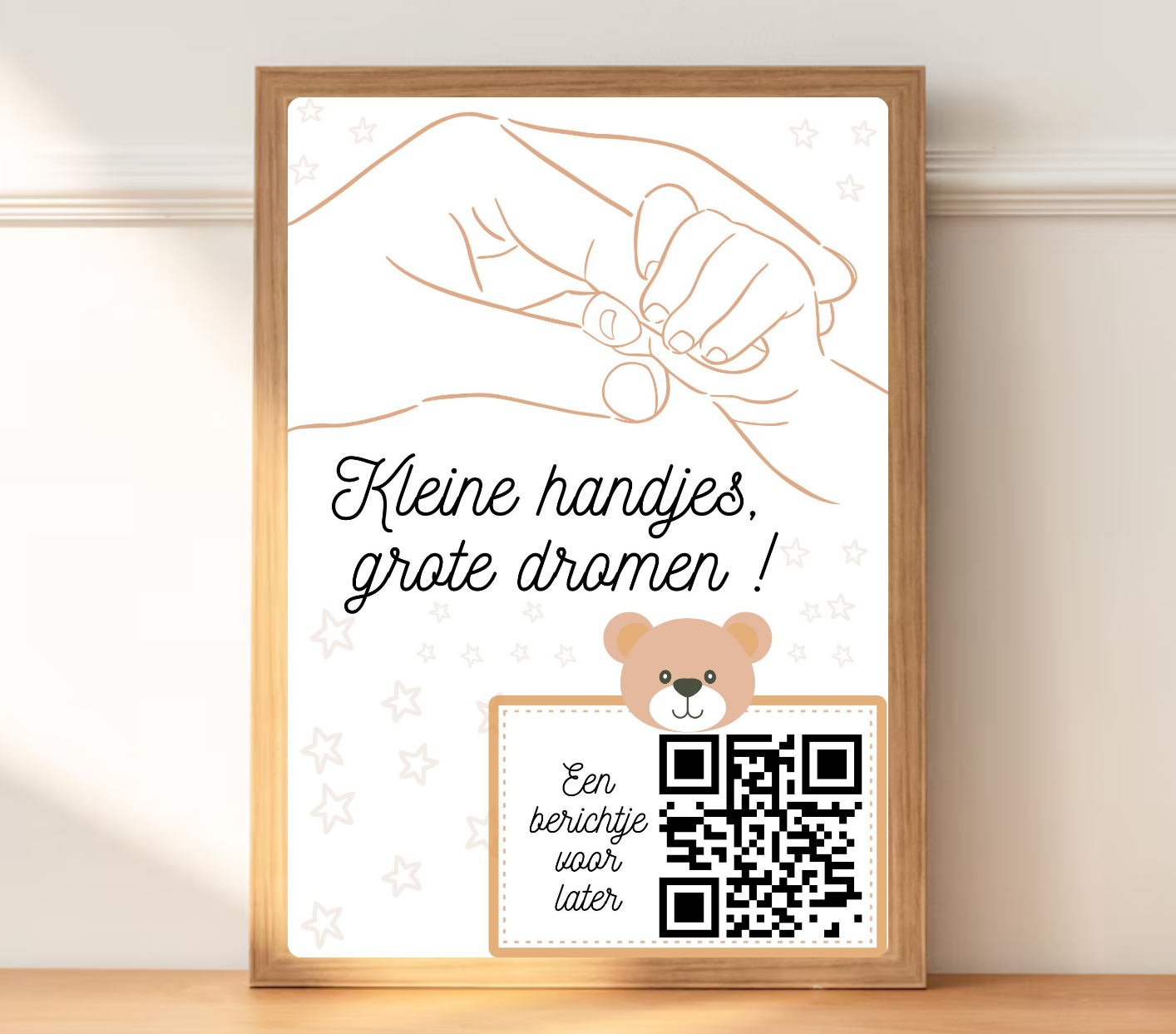 boodschap voor later pasgeboren baby cadeau