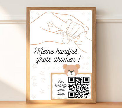 boodschap voor later pasgeboren baby cadeau