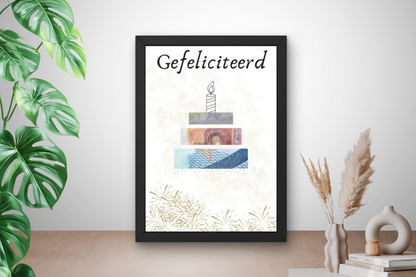 cadeau met geld - geven in fotolijst