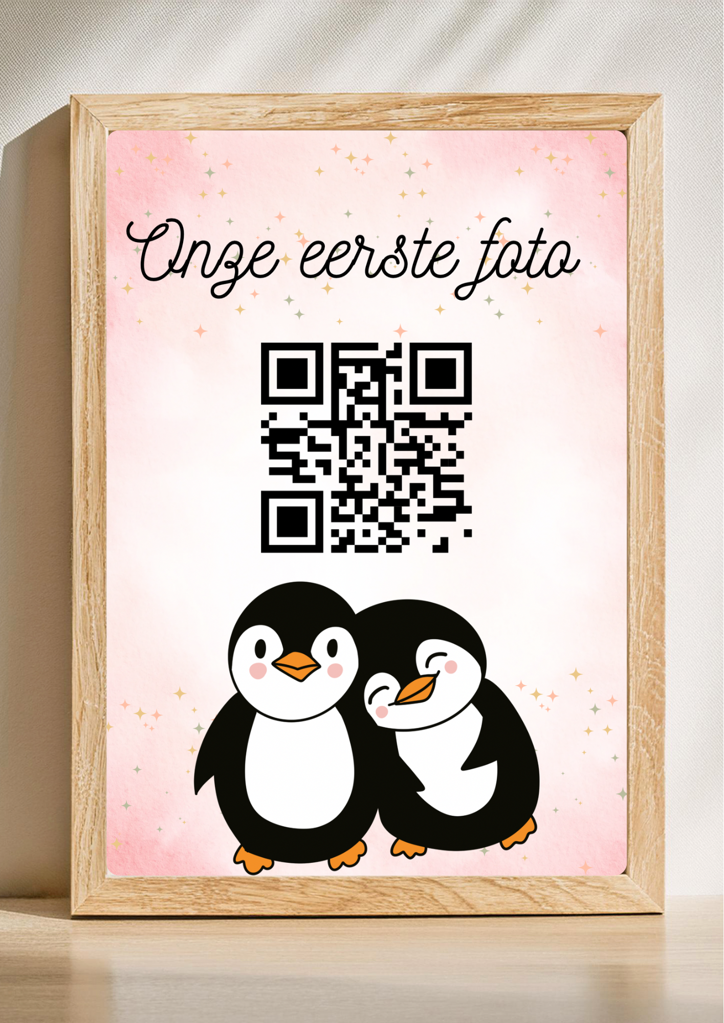 Eerste foto herinnering met QR-code