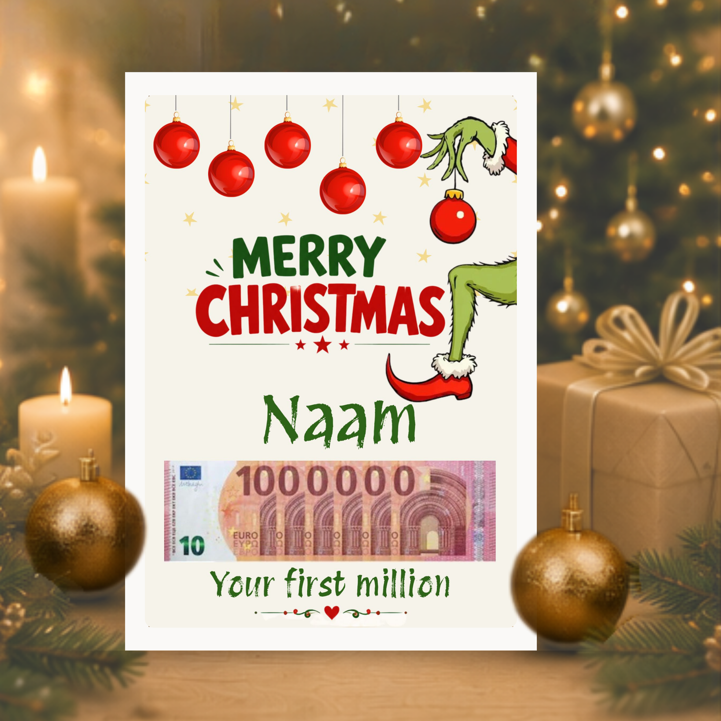 Speciaal geld envelop kerst