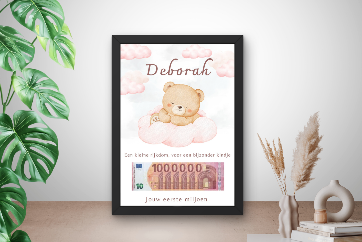 Geld geboorte meisje geschenk