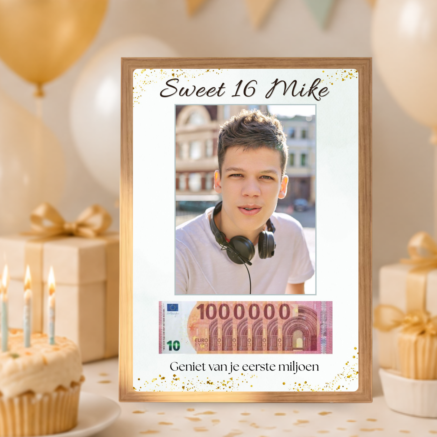 16 jaar geld cadeau