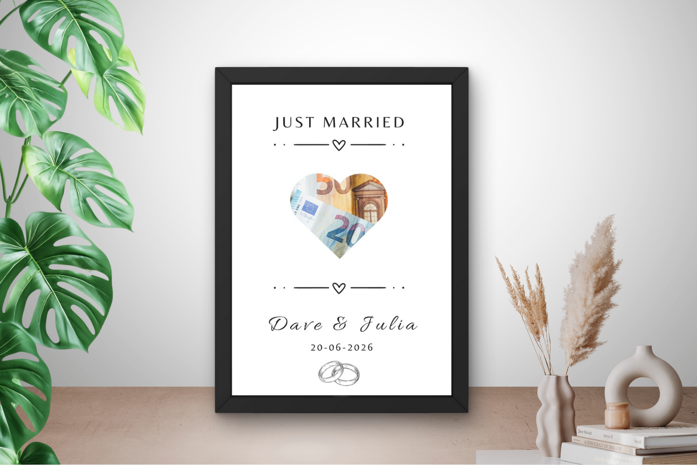 Foto cadeau bruiloft gepersonaliseerd