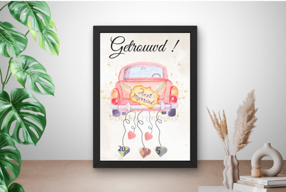 geld cadeau bruiloft auto