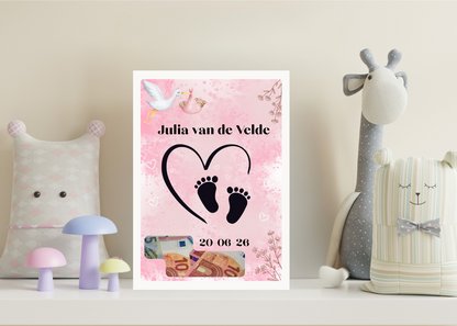 geld kraamcadeau personaliseerbaar