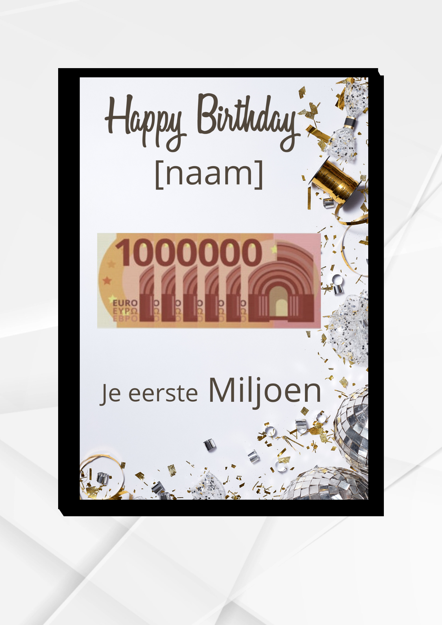 first million cadeau