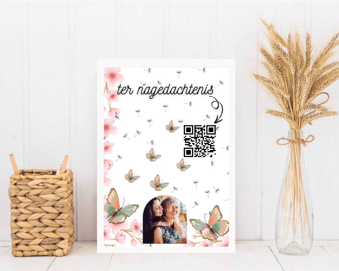 Herinnering cadeau overlijden in fotolijst