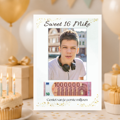 geld cadeau jongen 16 jaar