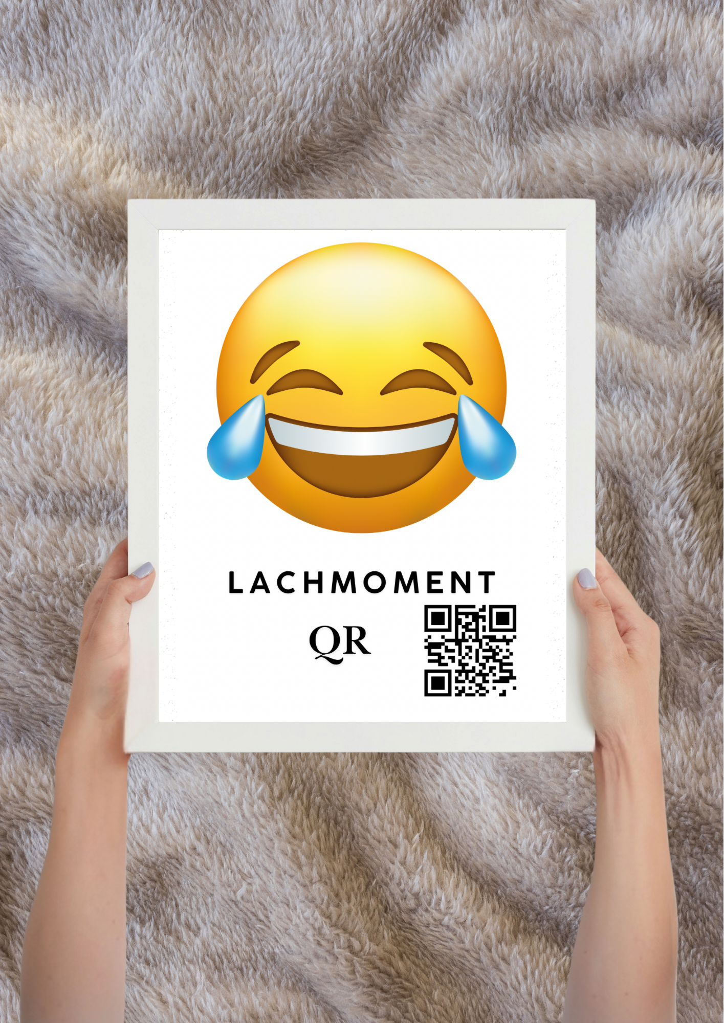 Lachmoment QR-code print – Scan en geniet van humor