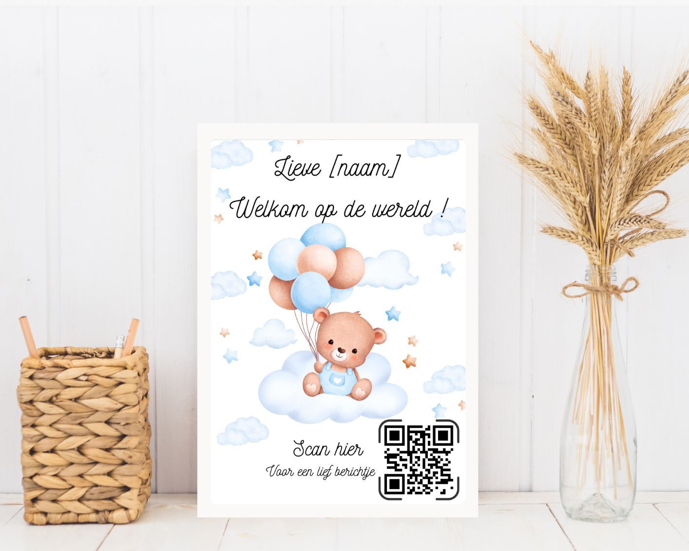 cadeau met blijvende herinnering geboorte