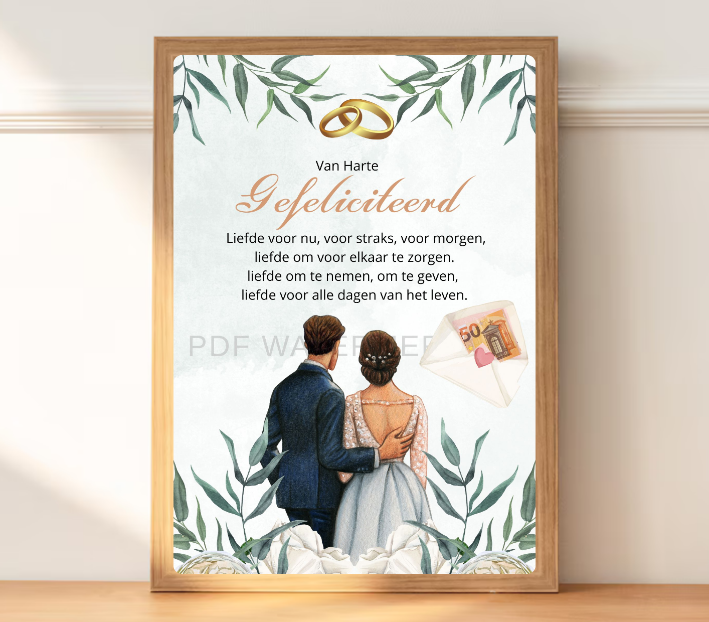 geld cadeau voor een huwelijk