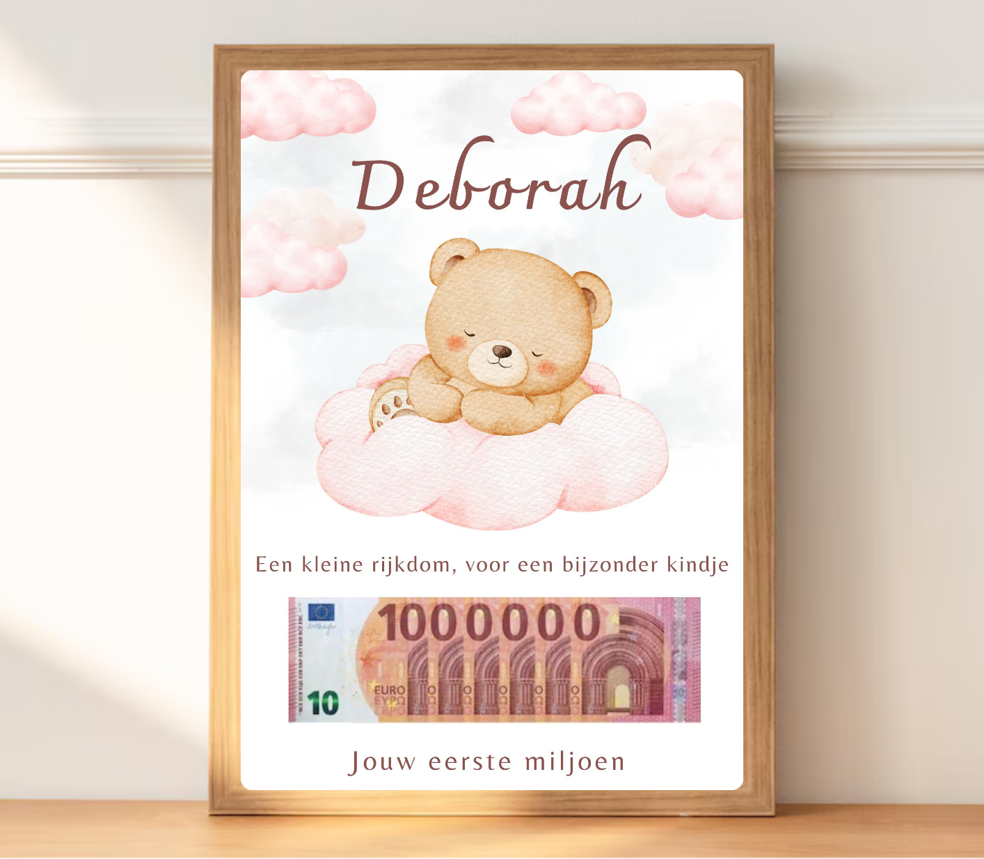 Geld cadeau geboorte meisje