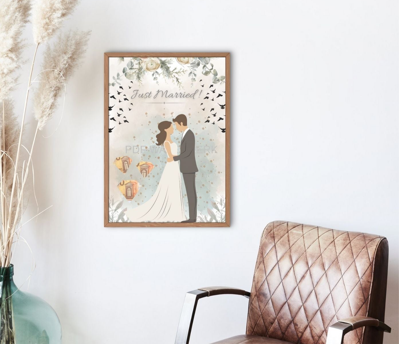 Fotolijst geld cadeau bruiloft - Bruiloft geldcadeau