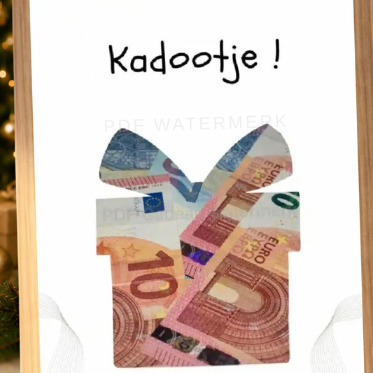 Fotolijst geldcadeau - Kadootje -  geld cadeau