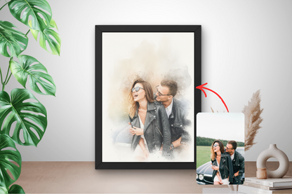 Van foto naar portret bestellen