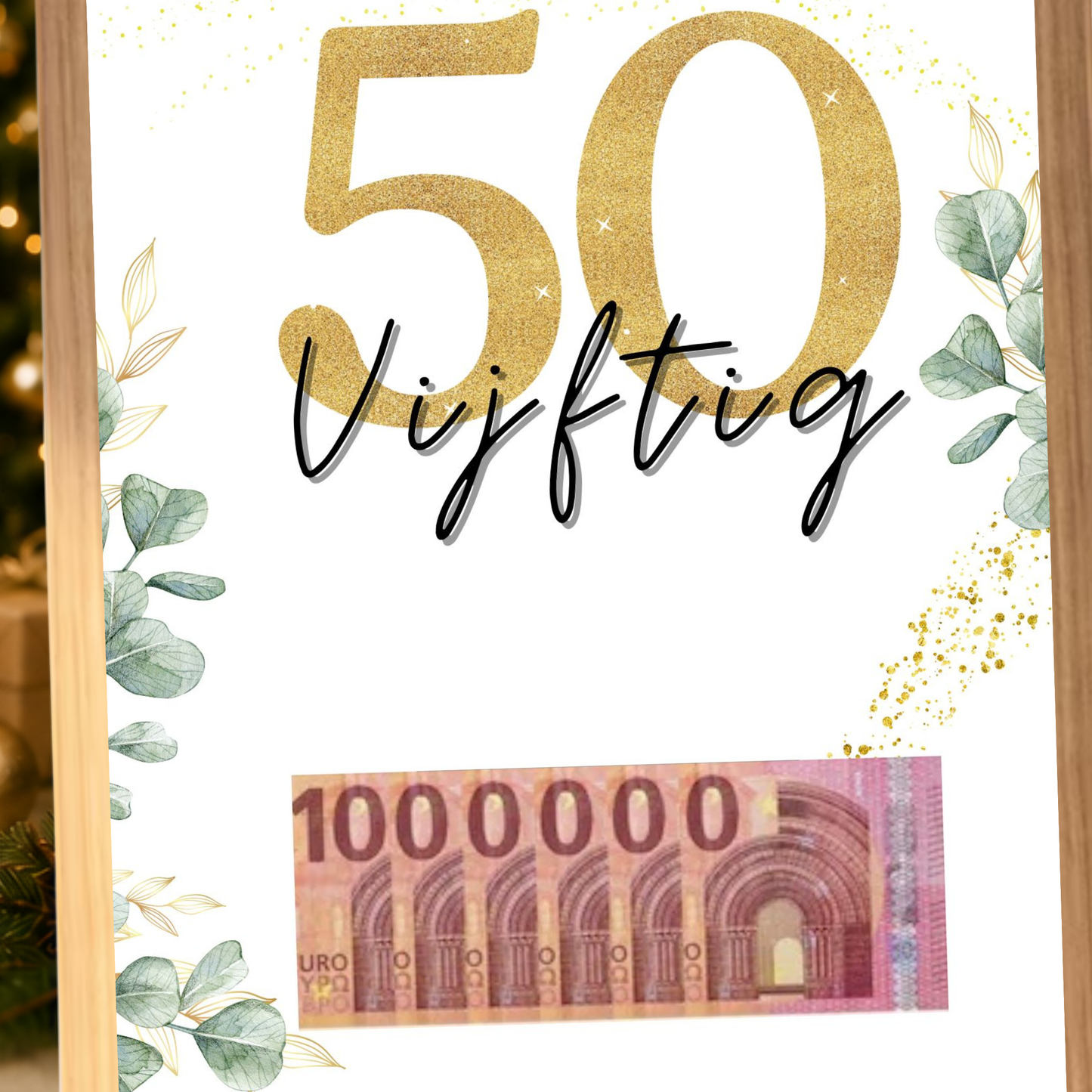 kado 50 jaar met geld
