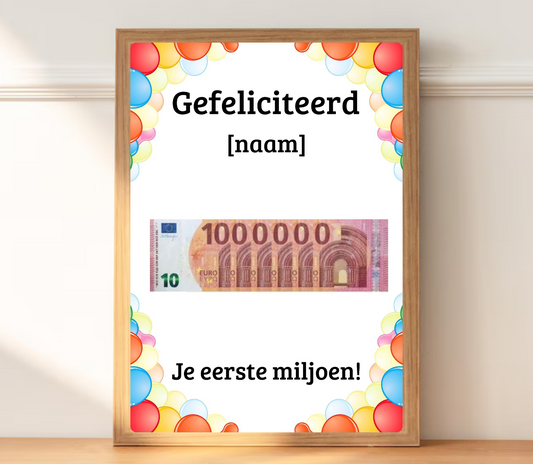 geld cadeau geven verjaardag