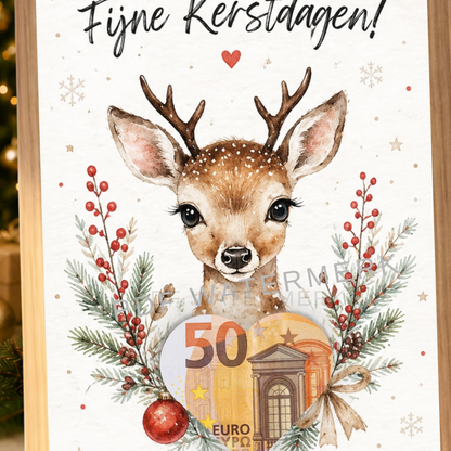 Fotolijst geld cadeau kerst