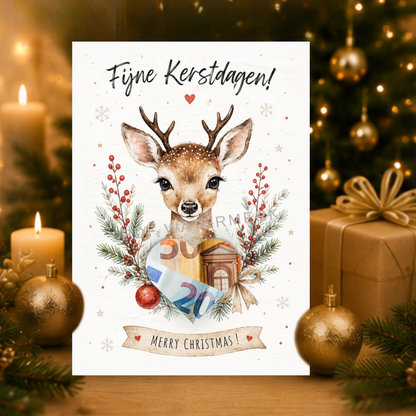kerst geld envelop