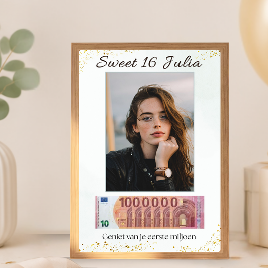 sweet 16 cadeau geld 16 jarige