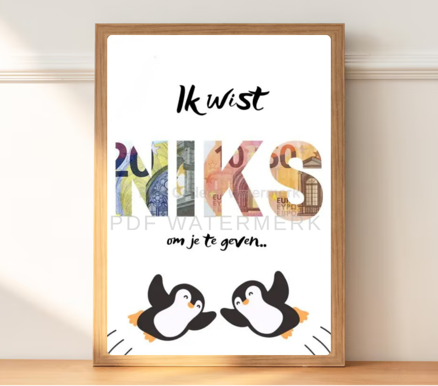 Geld cadeau - Fotolijst