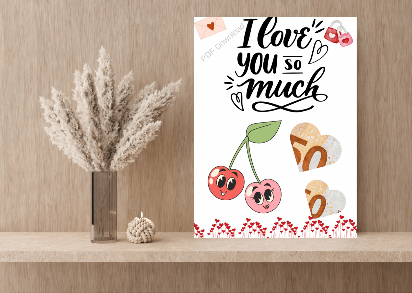 I Love you so Much - PDF voor romantische gelegenheden - PDF Cadeau