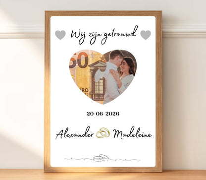 Fotolijst met knijper Love you to the moon and back|Zwart Fotolijst met knijper Love you to the moon and back|Zwart