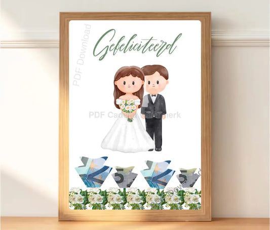 Geld cadeau voor huwelijk en bruiloft origineel verpakt 