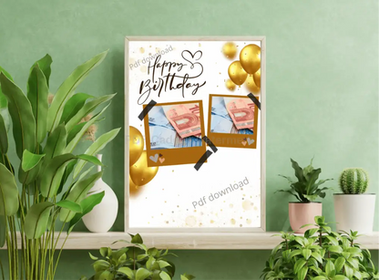 Happy birthday - PDF cadeau voor felicitatie - PDF Cadeau