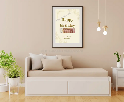 Je eerste miljoen cadeau - PDF cadeau geld kado geven creatieve manier